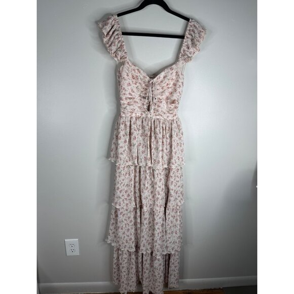 NWT ASTR the Label Emmeline Dress Pink Floral Maxi Size S Small - Picture 5 of 10